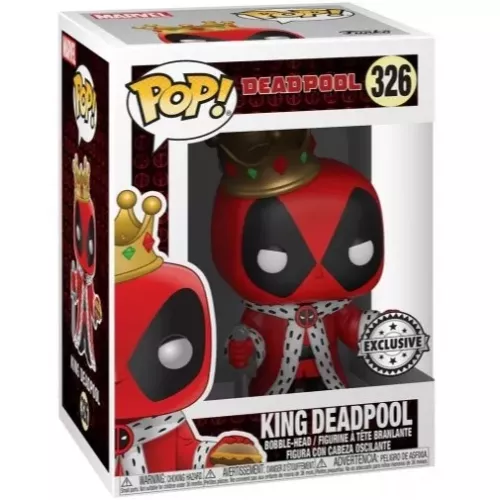 Funko Pop! King Deadpool #326 Marvel Vinyl Figure Box