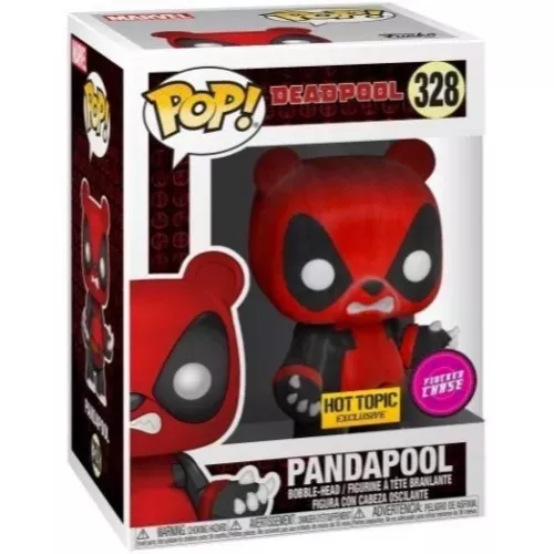 Funko Pop! Pandapool #328 Chase Flocked Deadpool Marvel Box