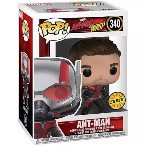 Funko Pop! Ant-Man #340 Unmasked Chase Marvel Ant-Man and the Wasp Box
