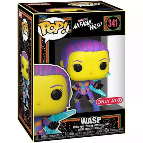 Funko Pop! Wasp #341 Blacklight Marvel Studios Ant-Man and the Wasp Box