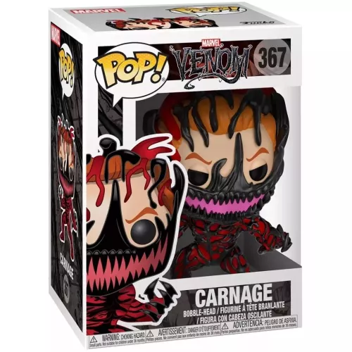 Funko Pop! Carnage #367 Marvel Venom Vinyl Figure Box
