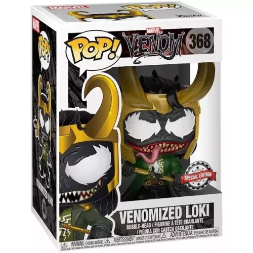 Funko Pop! Venomized Loki #368 Marvel Venom Vinyl Figure Box