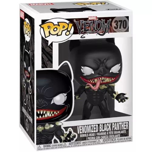 Funko Pop! Venomized Black Panther #370 Marvel Venom Box