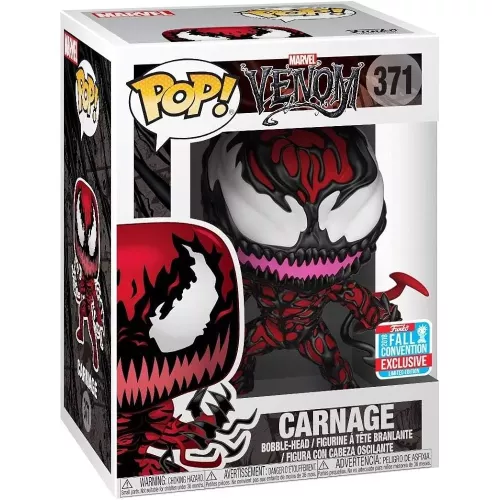 Funko Pop! Carnage #371 with Tendrils Marvel Venom Box