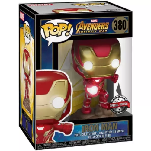 Funko Pop! Iron Man #380 Mark L Lights Up! Marvel Avengers Infinity War Box