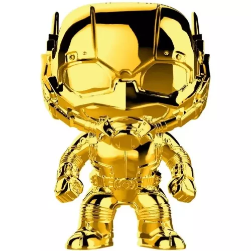 Funko Pop! Ant-Man #384 Gold Chrome Marvel Stud10s The First Ten Years