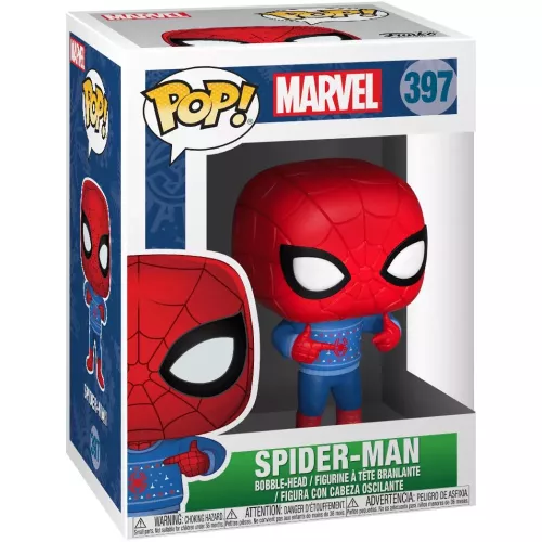 Funko Pop! Spider-Man #397 Holiday Marvel Vinyl Figure Box