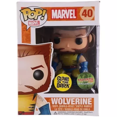 Funko Pop! Wolverine #40 Glows in the Dark Marvel Vinyl Figure Box