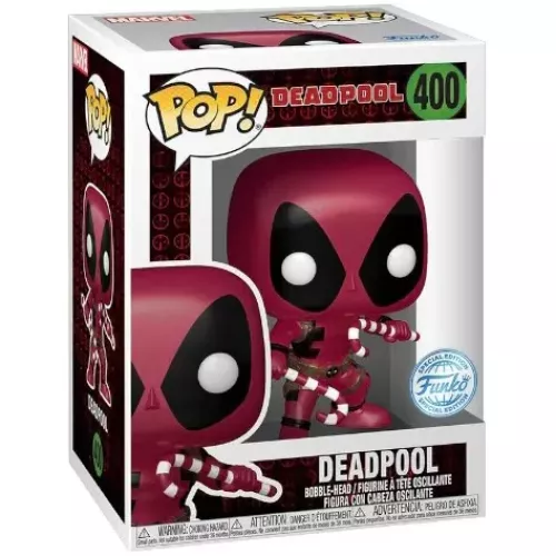 Funko Pop! Deadpool #400 Holiday Metallic Marvel Vinyl Figure Box