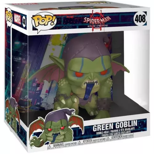 Funko Pop! Green Goblin #408 10 Inch Spider-Man Into the Spider-Verse Box