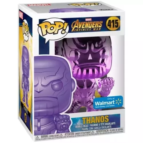 Funko Pop! Thanos #415 Purple Chrome Marvel Avengers Infinity War Box