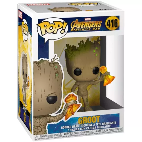 Funko Pop! Groot #416 with Stormbreaker Marvel Avengers Infinity War Box
