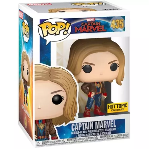 Funko Pop! Captain Marvel #435 with Jacket Marvel Captain Marvel Box