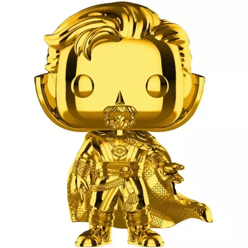 Funko Pop! Doctor Strange #439 Gold Chrome Marvel Stud10s The First Ten Years