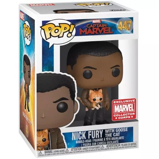 Nick Fury with Goose the Cat Box