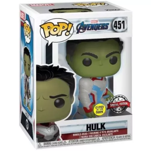 Funko Pop! Hulk #451 Quantum Realm Suit Glows in the Dark Box