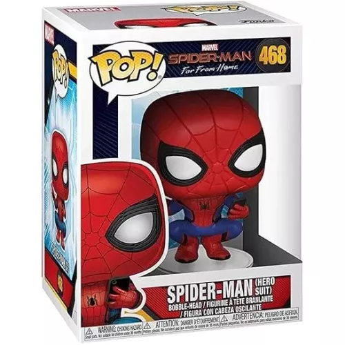 Funko Pop! Spider-Man (Hero Suit) #468 Marvel Spider-Man Far From Home Box