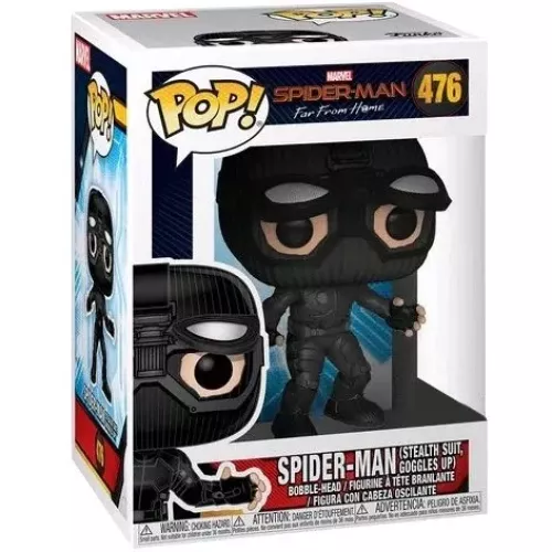 Funko Pop! Spider-Man (Stealth Suit Goggles Up) #476 Box