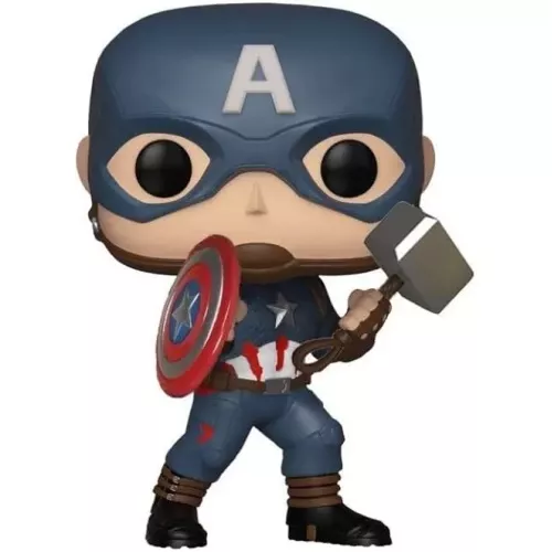 Funko Pop! Captain America #481 with Mjolnir Marvel Avengers Endgame