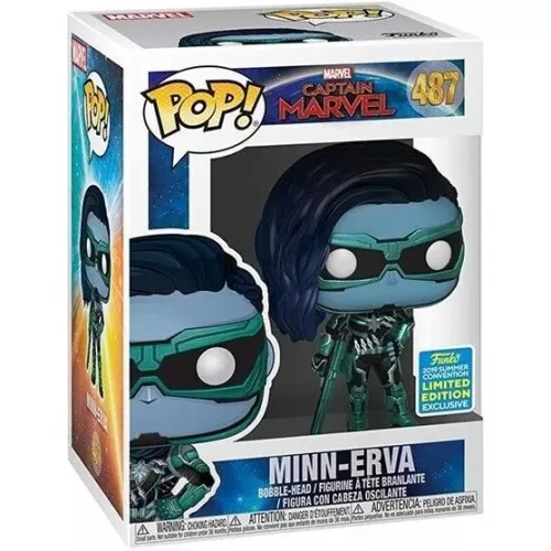 Funko Pop! Minn-Erva #487 Marvel Captain Marvel Vinyl Figure Box