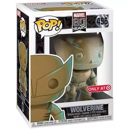 Funko Pop! Wolverine #496 Patina Marvel 80 Years Vinyl Figure Box