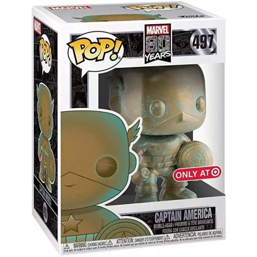Funko Pop! Captain America #497 Patina Marvel 80 Years Box