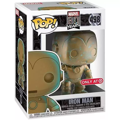 Funko Pop! Iron Man #498 Patina Marvel 80 Years Vinyl Figure Box