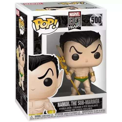 Funko Pop! Namor, The Sub-Mariner #500 Marvel 80 Years Box