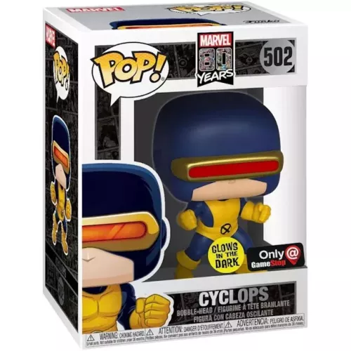 Funko Pop! Cyclops #502 Glows in the Dark Marvel 80 Years Box