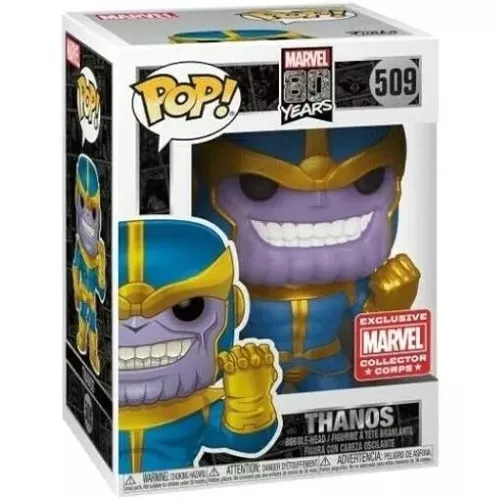 Funko Pop! Thanos #509 Marvel 80 Years Vinyl Figure Box