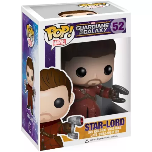Funko Pop! Star-Lord #52 Unmasked Marvel Guardians of the Galaxy Box