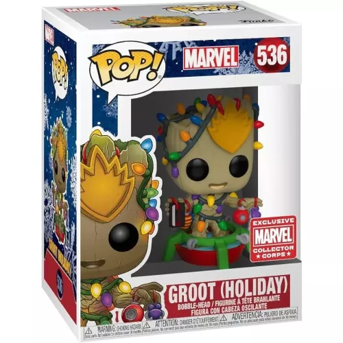 Funko Pop! Groot (Holiday) #536 Marvel Vinyl Figure Box