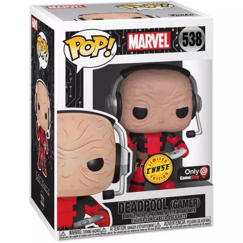 Funko Pop! Deadpool (Gamer) #538 Unmasked Chase Marvel Box