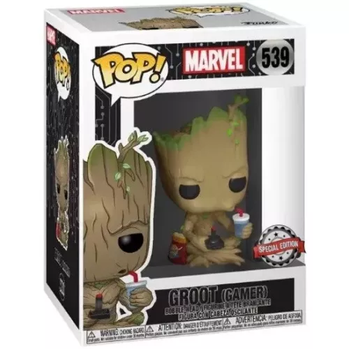 Funko Pop! Groot (Gamer) #539 Marvel Vinyl Figure Box