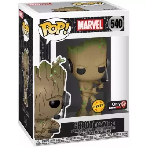 Funko Pop! Groot (Gamer) #540 Standing Chase Marvel Box