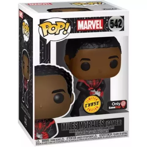 Funko Pop! Miles Morales (Gamer) #542 Unmasked Chase Box