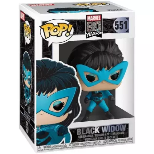 Funko Pop! Black Widow #551 Marvel 80 Years Vinyl Figure Box