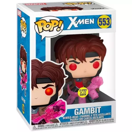Funko Pop! Gambit #553 Glows in the Dark X-Men Marvel Box