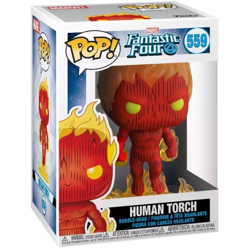 Funko Pop! Human Torch #559 Marvel Fantastic Four Vinyl Figure Box