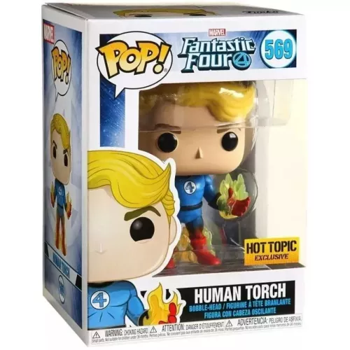 Funko Pop! Human Torch #569 Marvel Fantastic Four Vinyl Figure Box