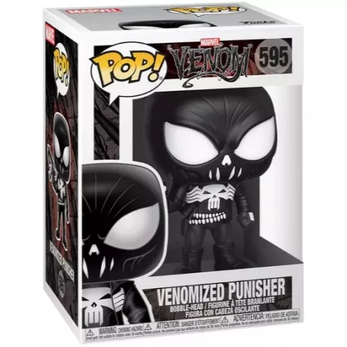 Funko Pop! Venomized Punisher #595 Marvel Venom Vinyl Figure Box
