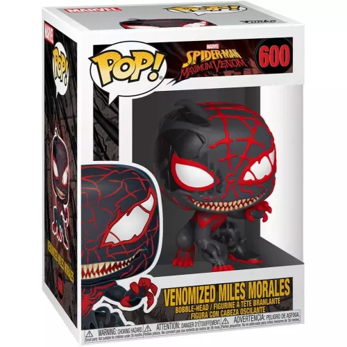 Funko Pop! Venomized Miles Morales #600 Marvel Spider-Man Maximum Venom Box