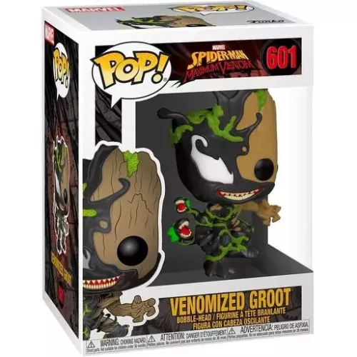 Funko Pop! Venomized Groot #601 Marvel Spider-Man Maximum Venom Box