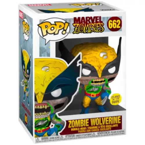 Funko Pop! Zombie Wolverine #662 Glows in the Dark Box