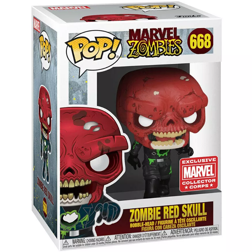 Zombie Red Skull Box