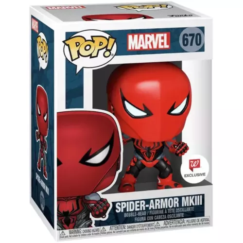 Funko Pop! Spider-Armor MKIII #670 Marvel Vinyl Figure Box