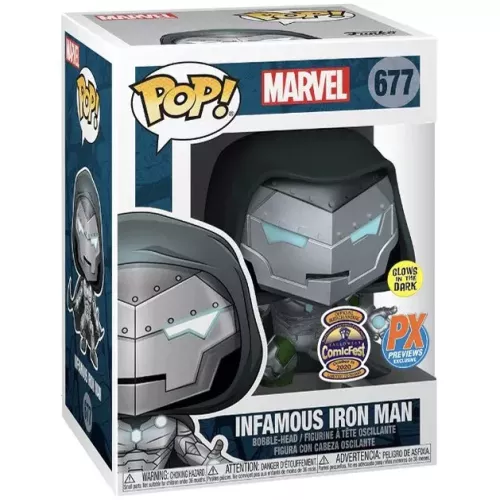 Funko Pop! Infamous Iron Man #677 Marvel Vinyl Figure Box