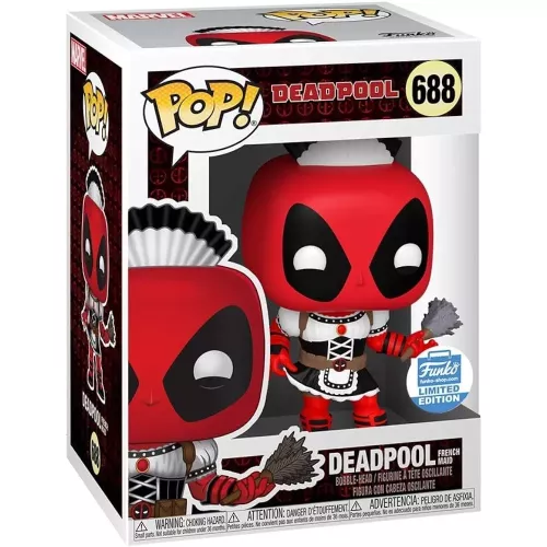 Funko Pop! Deadpool French Maid #688 Marvel Vinyl Figure Box