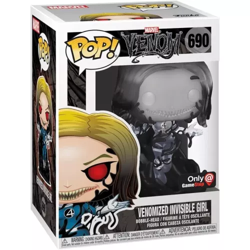 Funko Pop! Venomized Invisible Girl #690 Chase Translucent Box