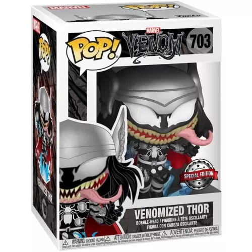 Funko Pop! Venomized Thor #703 Marvel Venom Vinyl Figure Box